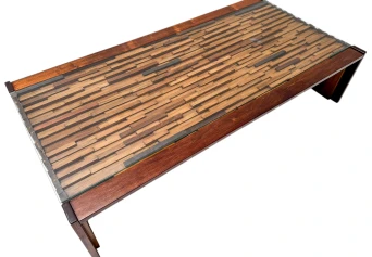 Mid-Century Modern Brutalist Folding Coffee Table by Percifal Lafer, 1960s